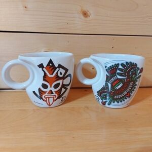 Aztec mugs TQMX Hashtagcups lot of 2